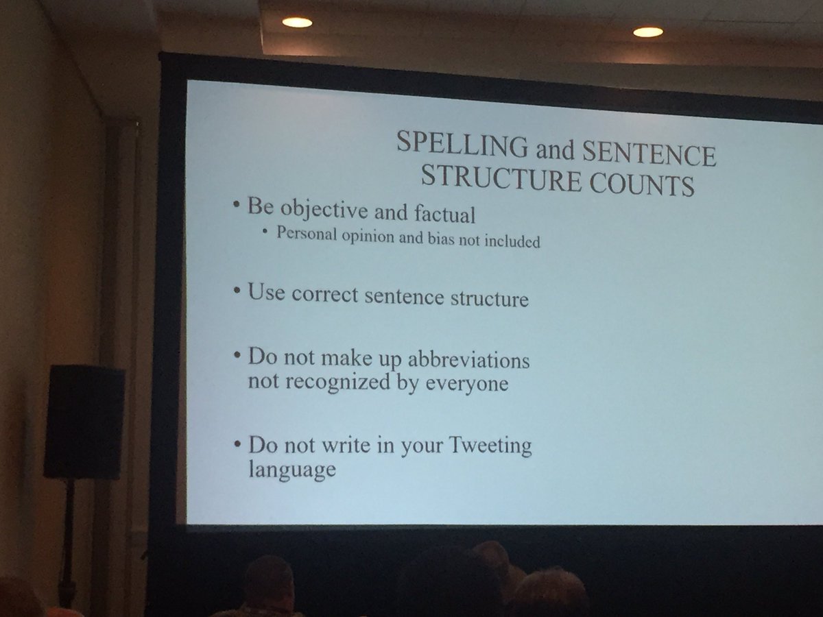 #EMSToday Preventing Legal Fires (Murphy): 'do not write in your Tweeting language' - #IFeelPersonallyAttacked ;).
