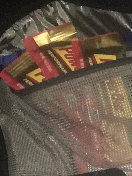 CoachMason33's tweet photo. I’m all packed for state wrestling. While remembering your cameras, lenses, memory cards, computer, batteries and chargers, is very important, the most critical thing to remember for any state tournament is three days’ worth of meals. #partylikeajournalist #powerbars #protein https://t.co/kVIdf9VFPk