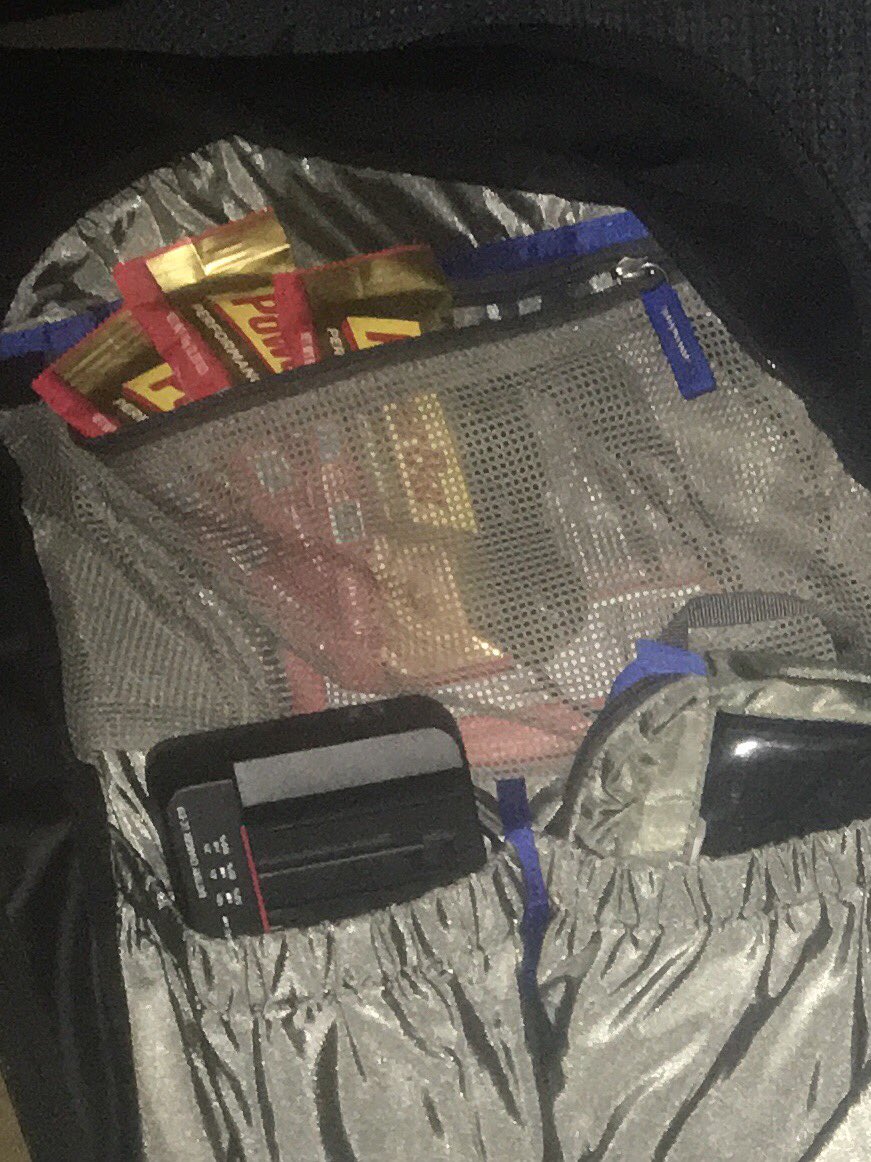 CoachMason33's tweet photo. I’m all packed for state wrestling. While remembering your cameras, lenses, memory cards, computer, batteries and chargers, is very important, the most critical thing to remember for any state tournament is three days’ worth of meals. #partylikeajournalist #powerbars #protein https://t.co/kVIdf9VFPk