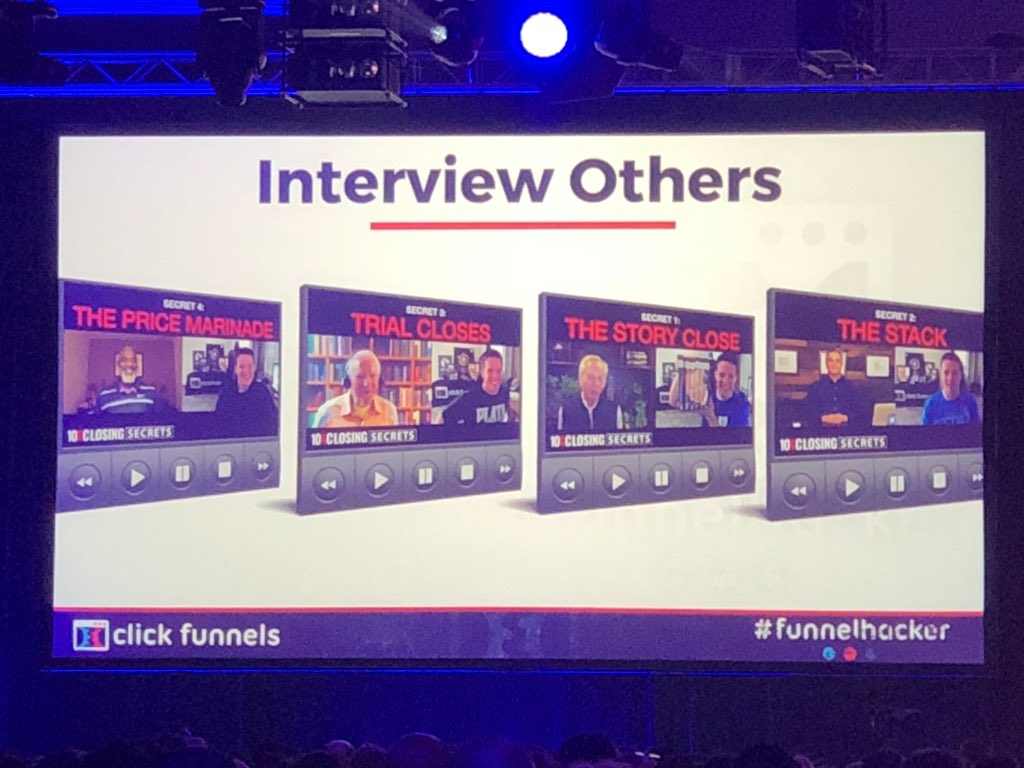 CarolinaMillan's tweet image. Fastest way to create an info product? Interview others who have done something awesome! @russellbrunson #FunnelHacking2019 #funnelhackinglive