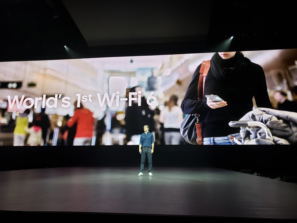 anshelsag's tweet image. Wow! The #GalaxyS10 is the first Wi-Fi 6 device and @Cisco is on site to enable us to test that capability today! #Unpacked #unpacked2019