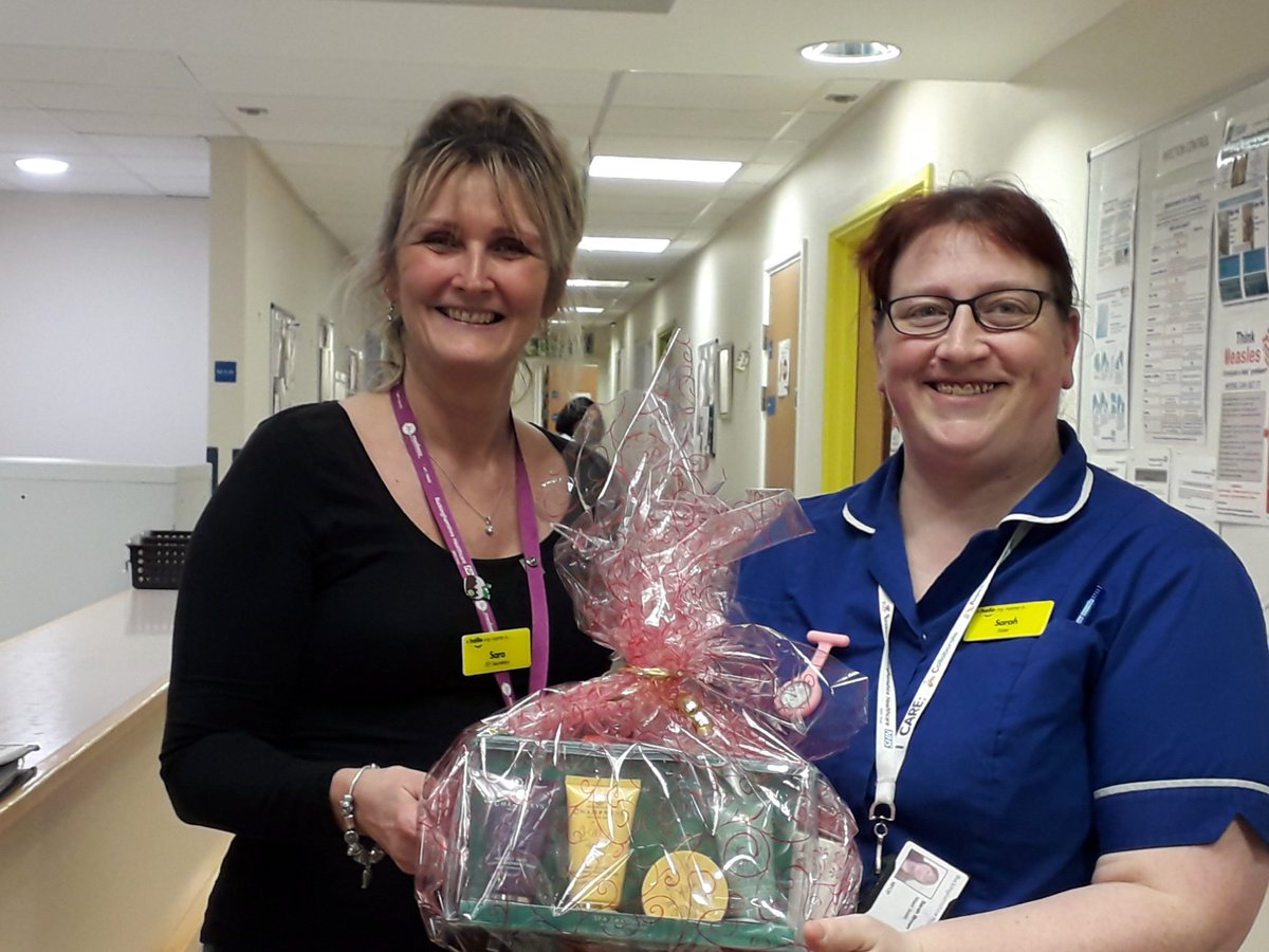 Sarah_Brown9372's tweet photo. ED department bring their #BHTKindnessWeek donation to ward 8, thanksπ. https://t.co/A9yCLspDEz