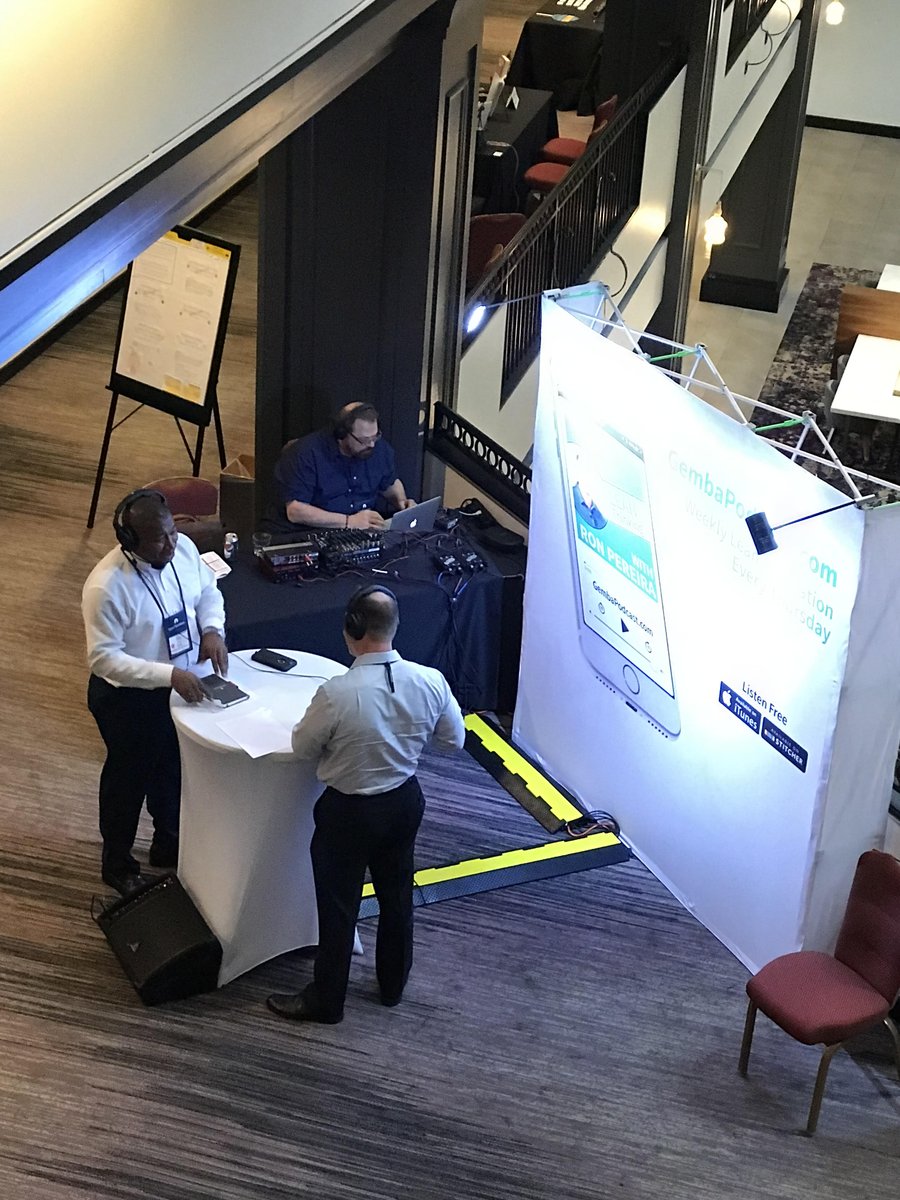 Gemba_Ron's tweet photo. It was an honor and privilege to interview Billy Taylor @GYTIRES at #KataCon5 this week! Subscribe to the @GembaAcademy podcast to hear some powerful stories I'm not sure Billy has shared before. https://t.co/ylvN6Z4kRm