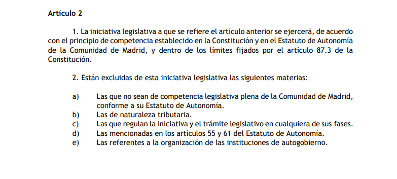 ILPeinclusiva's tweet photo. La iniciativa legislativa popular y de los ayuntamientos se ejercerá, de acuerdo con el principio de competencia establecido en la #Constitución y en el Estatuto de Autonomía de la @ComunidadMadrid, y dentro de los límites fijados por el art 87.3 de la Constitución
#SociedadCivil https://t.co/O8JUvixYHJ