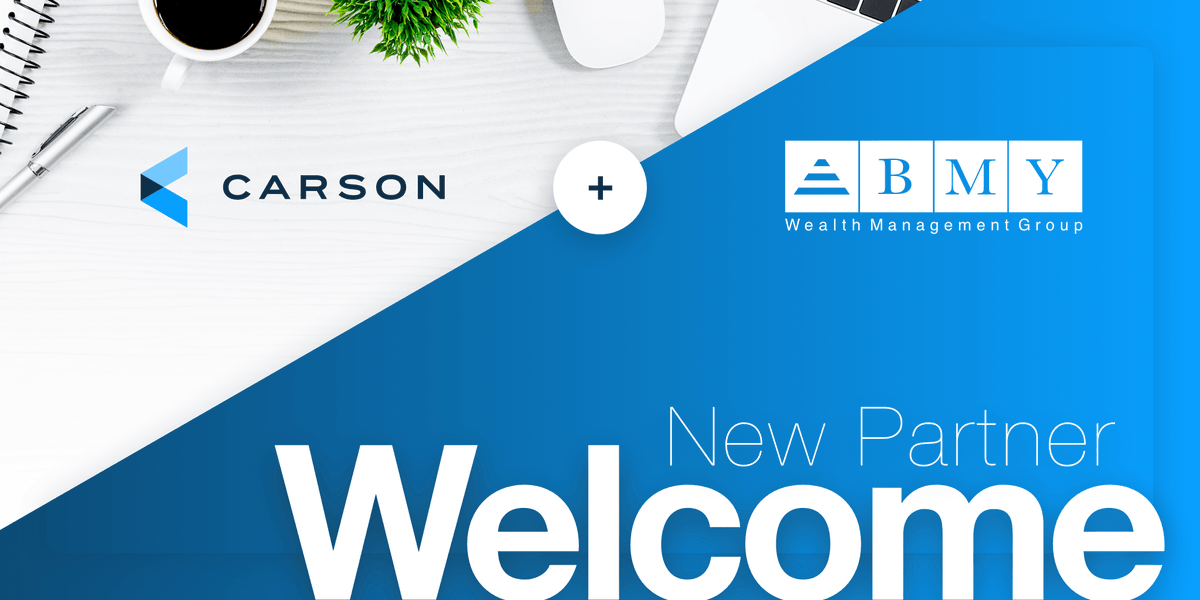 Welcome New Partner, <a href="/BmyWealth/">BMY Wealth Management Group</a>! bddy.me/2SfPd3I #CarsonPartners