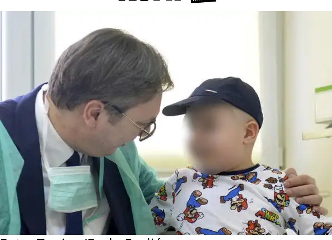 Bolesno dete je htelo sliku sa predsednikom pa je zato on skinuo masku..????!??? Koga bre vi zajebavate?