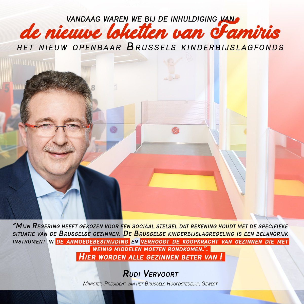 rudivervoort's tweet photo. Frontdesk van #Famiris: dit onthaal wordt voor heel wat gezinnen het “gezicht” van de Brusselse kinderbijslagregeling die symbool staat voor de ambitie van #Brugov. Vind het persbericht ➡ https://t.co/Gd90vlQr6N https://t.co/vOMgaI8A77