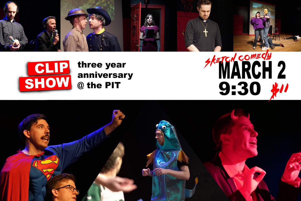 clipshowcomedy's tweet photo. Clip Show's 3 Year Anniversary!
March 2 // @ThePitNYC // 9:30 PM
$11 Advance (@todaytix) - $15 Door!

DISCOUNT: https://t.co/yxmO2nut5o https://t.co/jFkHj46GtW