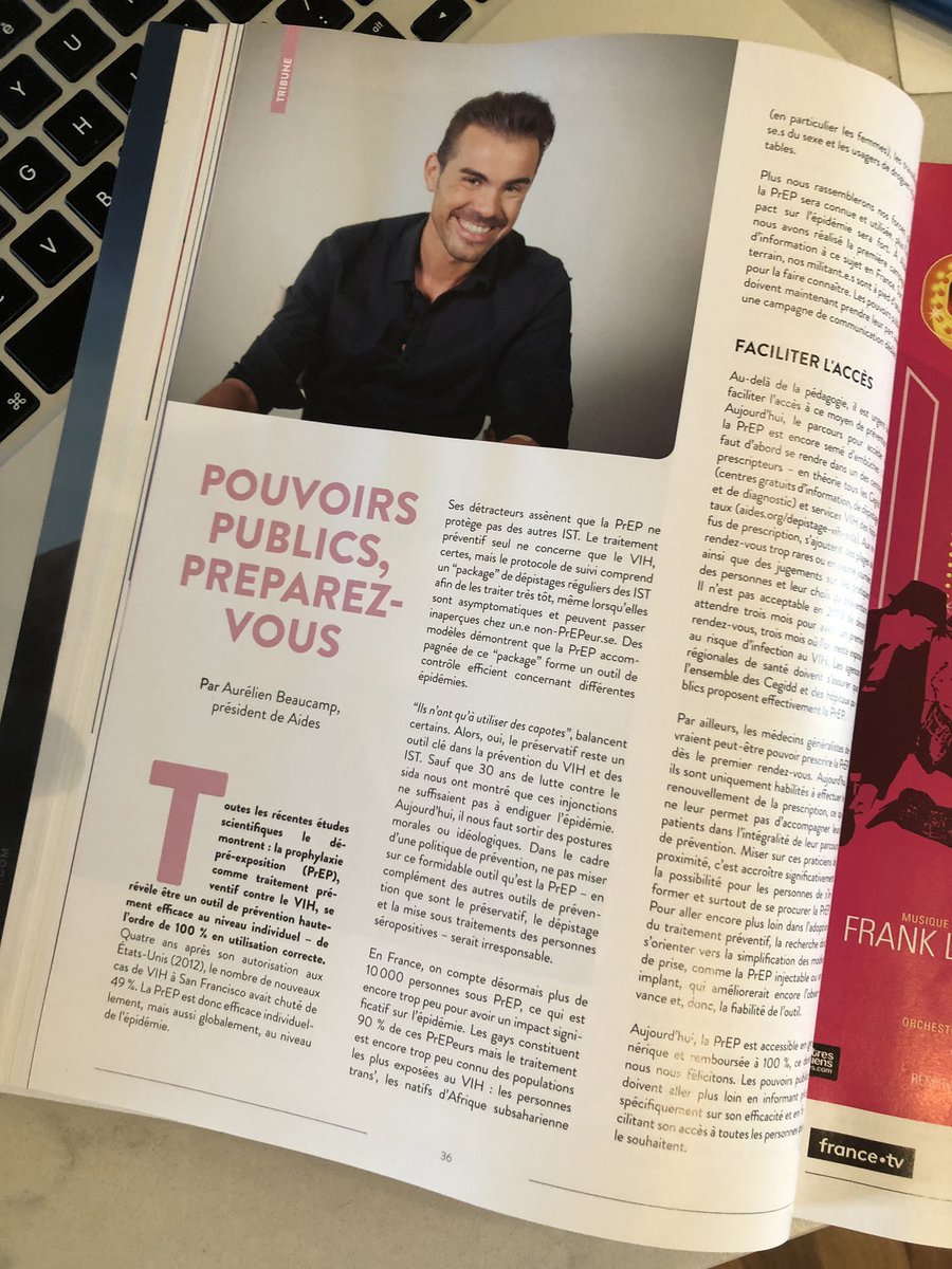 aurebeaucamp's tweet photo. Dans le nouveau numéro de @TETUmag je parle #PrEP le sujet n’est plus de débattre sur son efficacité, mais comment aller plus loin pour que cet outil de #prévention combiné à tous les autres puisse avoir un impact significatif sur l’épidémie de #VIH https://t.co/OtPMxI02Fe