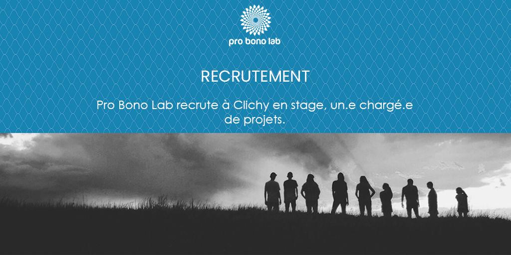 Recrutement | Clichy

Pro Bono Lab recherche son/sa chargé.e de projets pour un stage de 6 mois et à partir de mars 2019. Et si c'était vous ?

Pour en savoir ➕ sur les différentes offres : probonolab.org/emploi