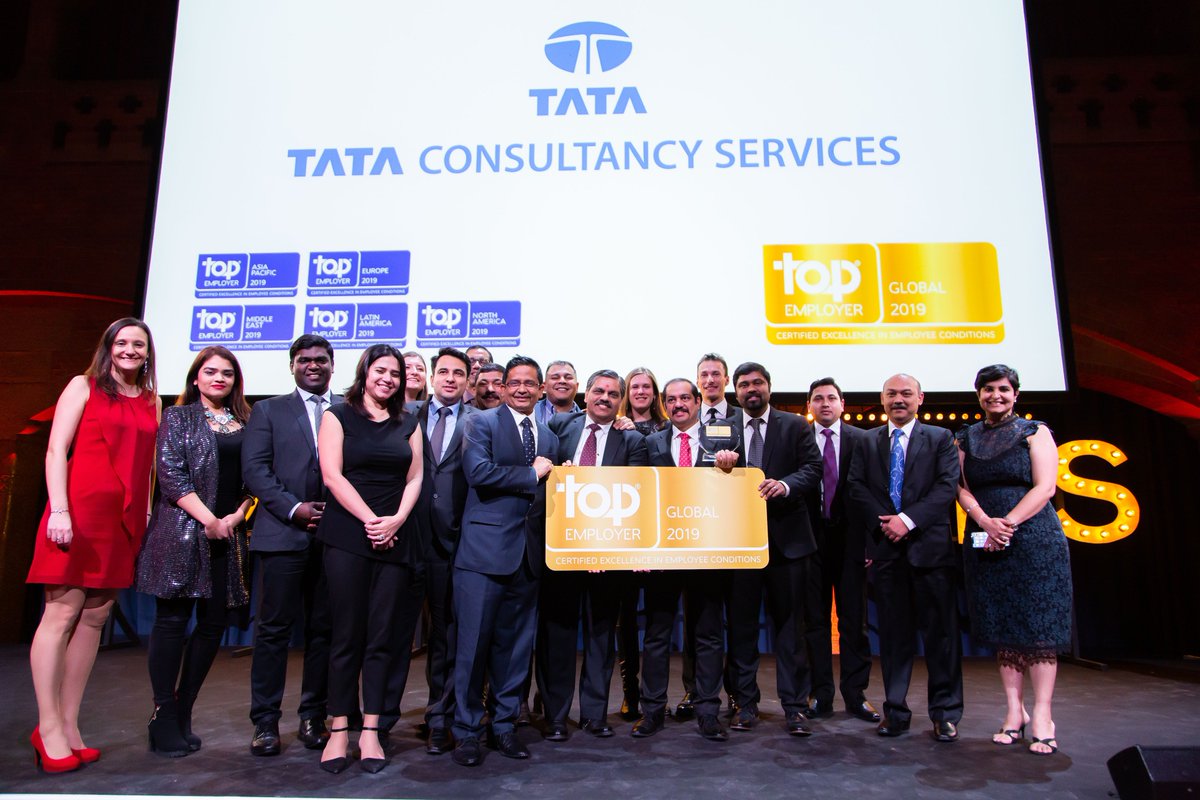 TCS_Europe's tweet photo. Excited to announce that @TCS is the only Top 10 IT Services Firm recognised as a Global #TopEmployer: https://t.co/ZqtIdoojBh #TECD19 @topemployer https://t.co/zdww3V6aWQ