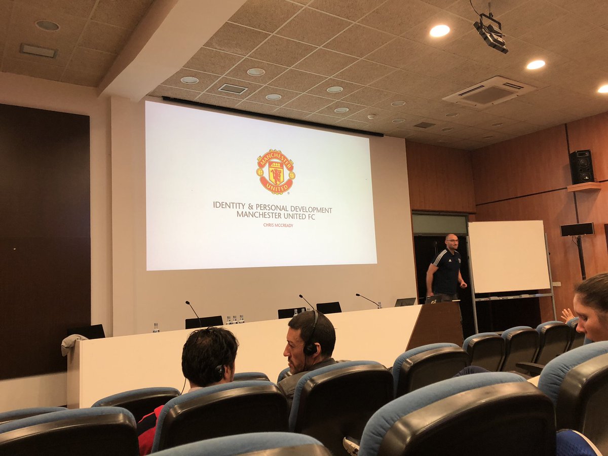 CTFCYofficial's tweet photo. Really insightful 3rd day in Madrid for U18’s Manager @PeteHaynes06 with presentations from @ManUtd @FCBarcelona and @realmadriden on player care, welfare and development 🇪🇸📝⚽️. Tonight? Athletico Madrid vs Juventus #lfecoachtrip @LFEonline #ctfc https://t.co/Rjo8qsjhvS