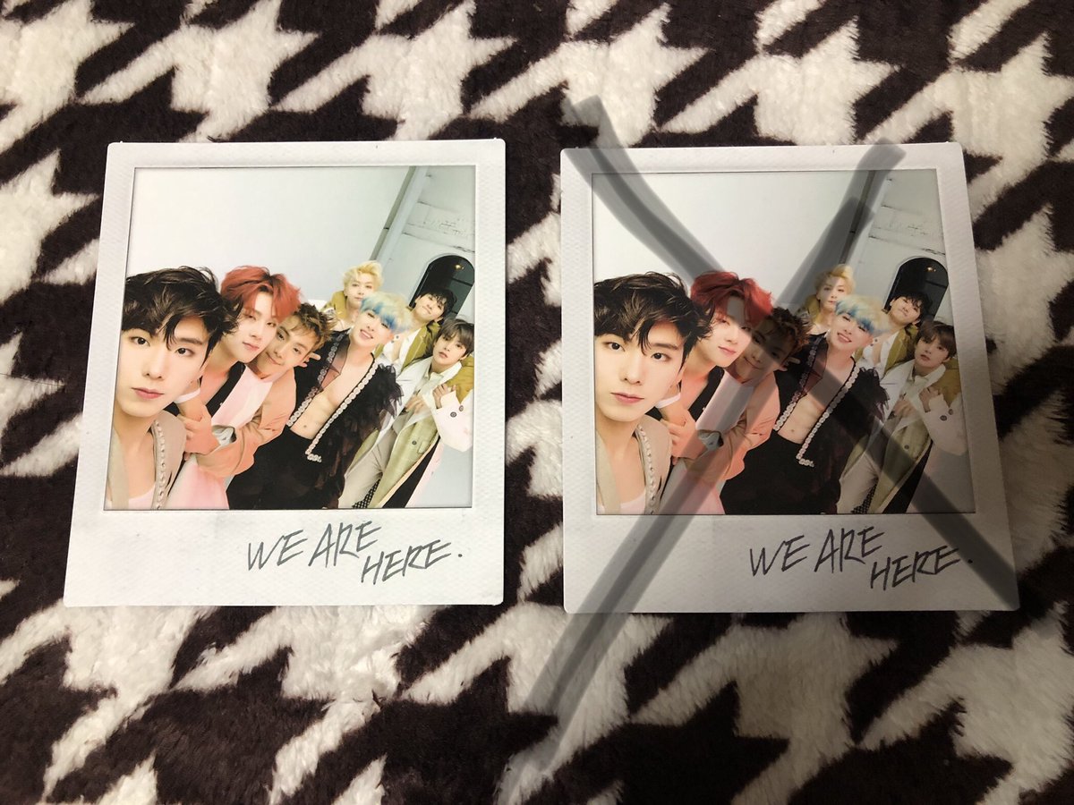 SI_O19's tweet photo. MONSTA_X トレカ 交換
2ND ALUBM:TAKE.2 WE ARE THERE

譲    画像の番号ついているも���
        画像2枚目以降のもの

求    ヒョンウォン又はミニョクがうつっているもの

発送での交換でお願いします。
DM又はリプお待ちしてます🌈 https://t.co/UkYOFimUsT