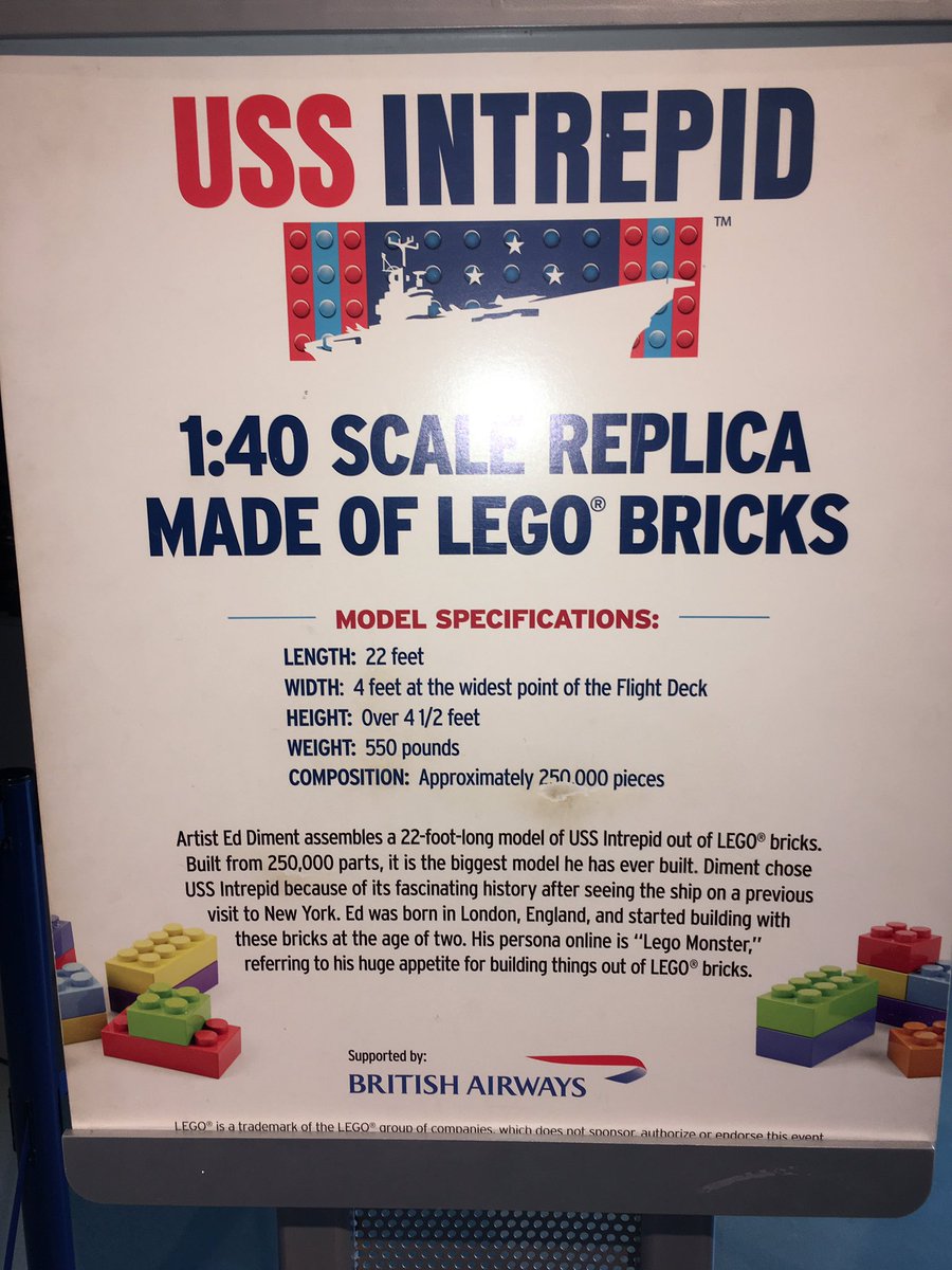 Morning <a href="/IntrepidMuseum/">Intrepid Museum</a> 250,000 legos #makerspace goals