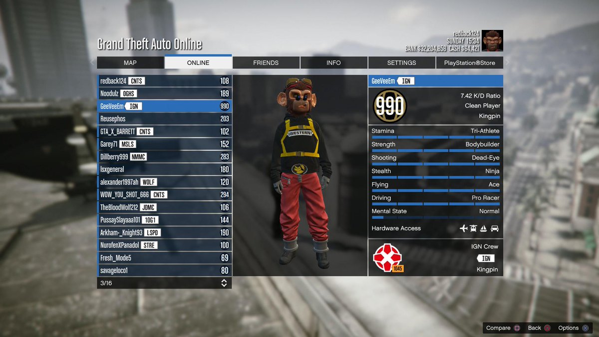 redback124's tweet image. Remember this GeeVeeEm guy that reported me on @playstation for being modded on #gtaonline ? Hmm, wonder if he IS actually modded? Oh btw, he also uses godmode glitches!!