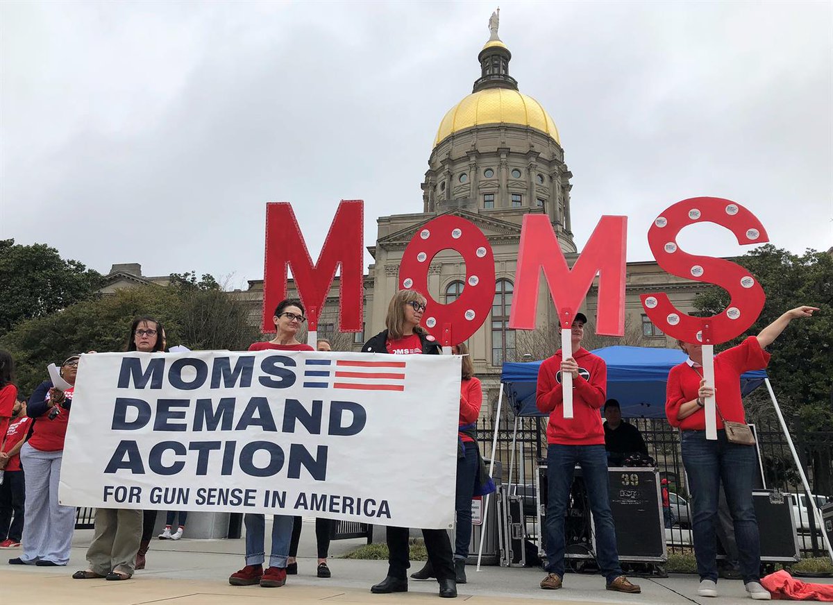 "The voices of mothers are rising everywhere...I urge you to speak to them...Hear their pleas and do what you were elected to do: lead. Or, quite frankly, get out of the way." @senatorjen in the GA Senate this morning, on this @MomsDemand Day of Action. #gapol #NotOneMore