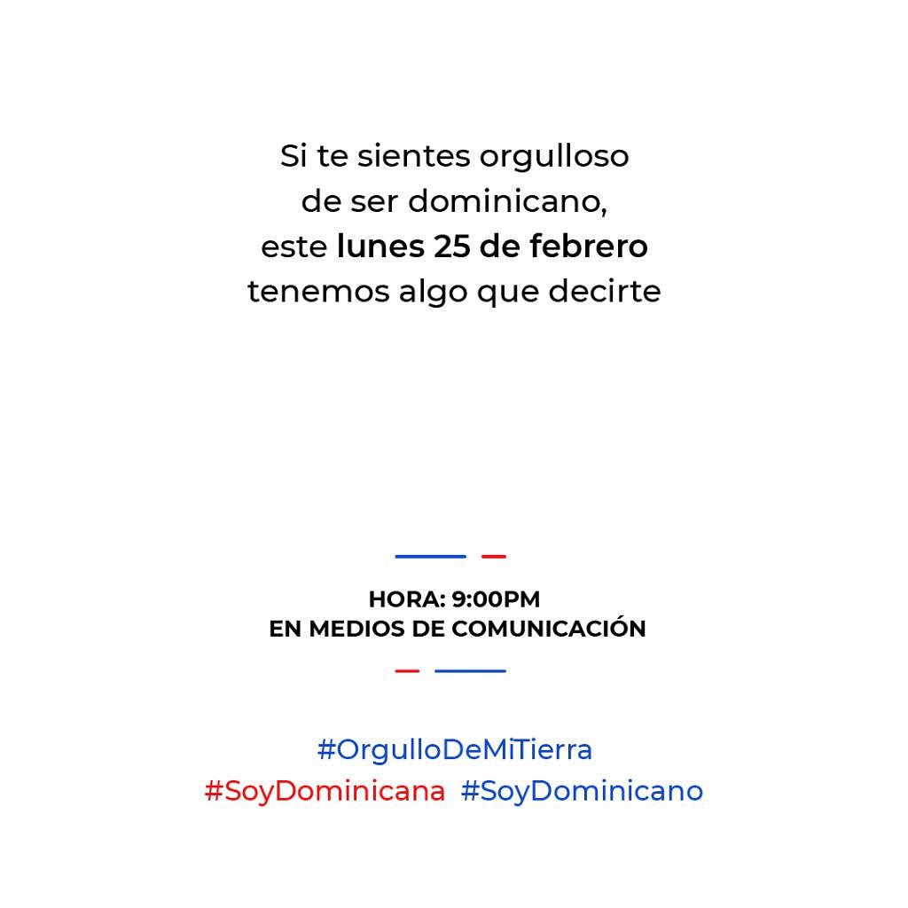 Dominicano, este mensaje es para ti 🇩🇴 #SoyDominicana #SoyDominicano #OrgulloDeMiTierra <a href="/CCNrd/">CentroCuestaNacional</a>