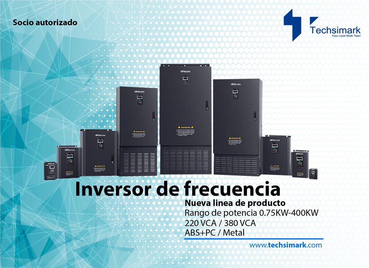 techsimark's tweet image. Conoce el nuevo producto #WECON disponible en México y distribuido por el socio autorizado #Techsimark

Inversor de frecuencia para #AutomatizaciónIndustrial

Ventas
T. +52 (55) 4000.5604
info@techsimark.com