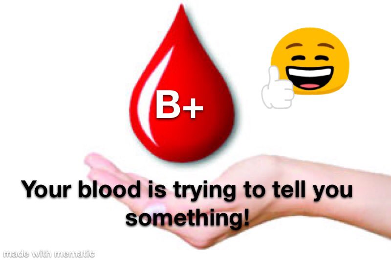 #nursingschool isn’t easy. Adding the fact that I also have to battle with my depression makes it even less so. However, in IV therapy I was reminded of something. My blood type is a message to me that I can do this! Time to B+ #FutureNurse #mentalillness