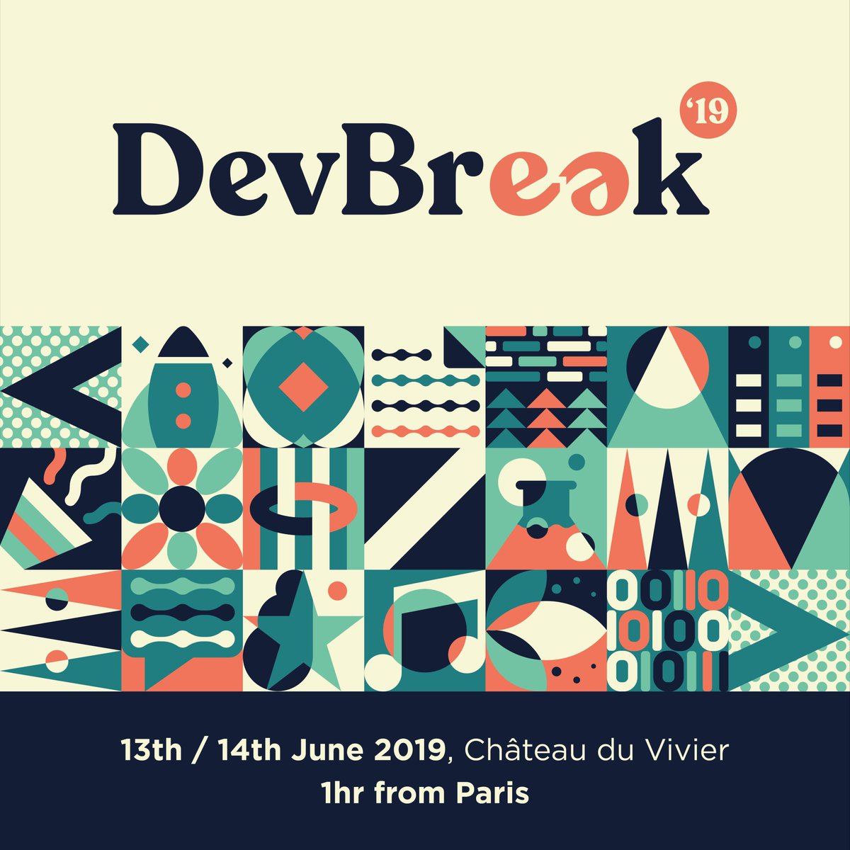 DevBreak21's tweet image. The festival is set to take place! 
⏱ on the 13-14th June 🏰 at Château du Vivier, in lush countryside just an hour outside Paris 🌳 we hope to see you in these beautiful surroundings! #devbreak #chateau #techfestival