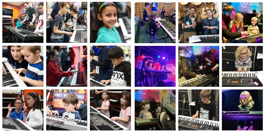 RSMusicSchool's tweet photo. So proud of all the children who took part in @foofighters and Rocksteady's #justplay day last Saturday. More than 1,000 children turned up across the 10 locations and most of them had never played an instrument before! @PMTHouseOfRock  @BOILEROOM @BanquetRecords  #justplay https://t.co/W5BAGT0zfW