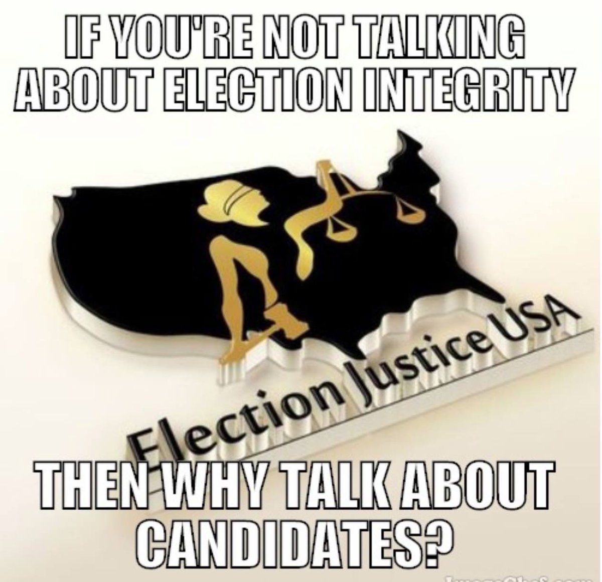 Elect_Justice's tweet image. If you’re not talking about Election Integrity, then why talk about candidates?
#electionintegrity #stopthefraud #protectyourvote