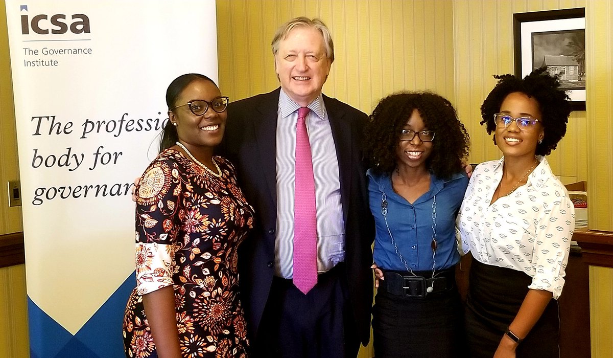 KAConnieSmith's tweet photo. @sosborne4 with 3 female Barbadian millennials discussing Next Generation Governance 
@ICSA_News @ICSAEvents @T_minniemu @johnd_heaton 
#engagingdiscussion
#genXYZ
#governance https://t.co/ysc3GwJBmT