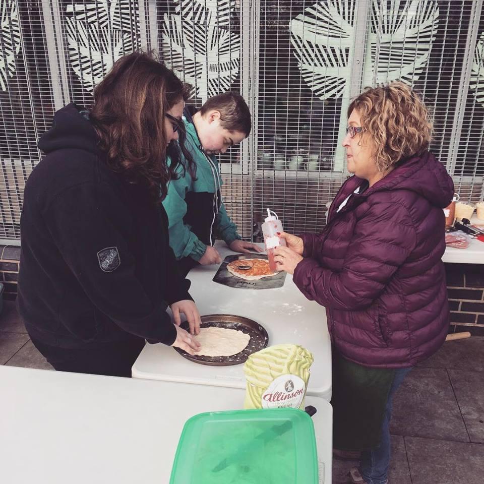 What a day. Free community lunch, pizza making and arts and crafts for families in Hirst Park Pavillion. Thanks to all of the wonderful volunteers, staff and visitors who made this happen.