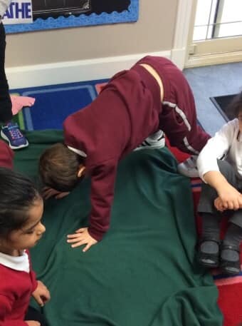 Love it! A snapshot of what Wellness looks like in our Pre-Kindergarten classroom! #wellnesswednesday #yoga #chatarunga #upwarddog #downwarddog #waldenadvantage