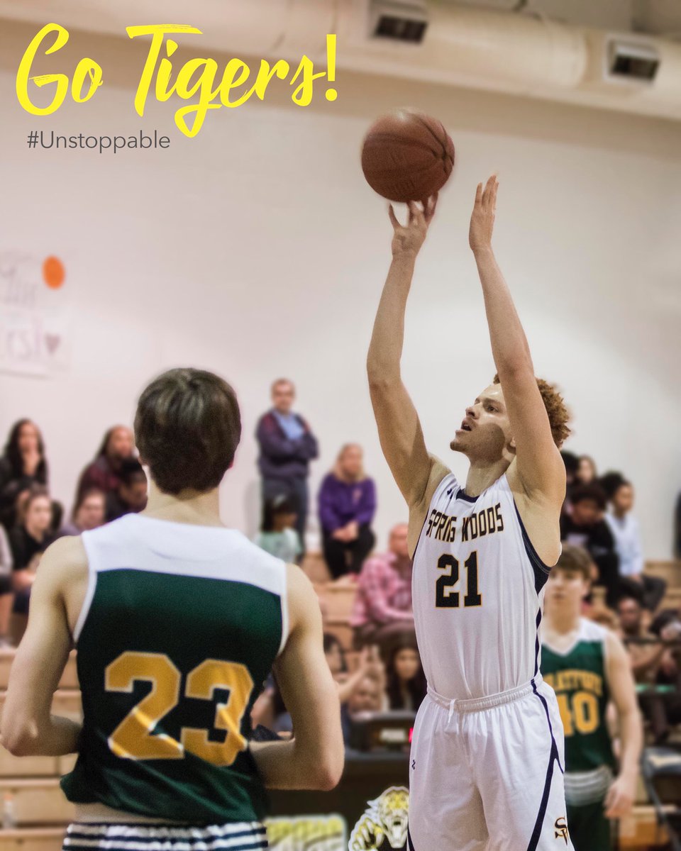 SpringWoodsHigh's tweet photo. Let’s get excited about Friday’s game @7pm at the DCC! Thank you Tiger Yearbook for the incredible pictures! But a yearbook to see more! #AllmeansAll #Ambush2019 https://t.co/ydUVDVfyL3