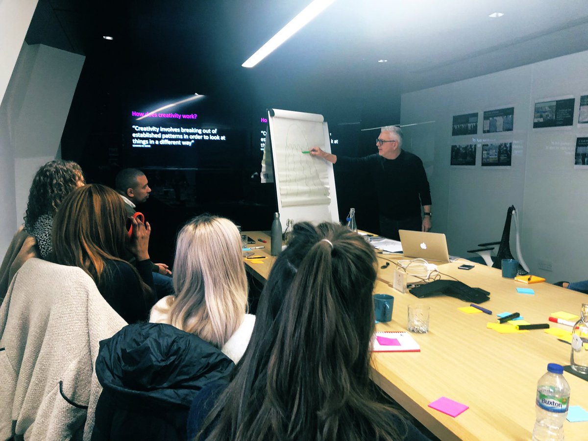 allagencies's tweet photo. "Playfulness encourages humour and humour encourages playfulness and the result can be creativity." Morning on... #Creative Junkie session with @shelfgiant #workshop #Training #maag #cluehunting @MAAG_UK https://t.co/io85abNs1T