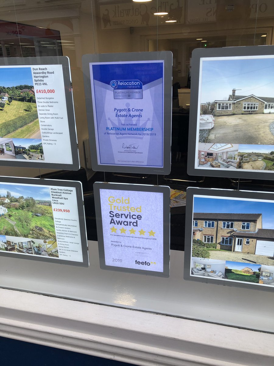 mkelsey91's tweet photo. @PygottandCrone #Horncastle proudly displaying our Platinum Membership to the @RelocationAgent and @Feefo_Official Gold Trusted Service Award #CustomersComeFirst #LocalEstateAgent #RelocationAcrossTheNation https://t.co/IY02o3UBEw