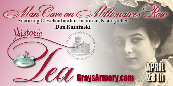 GraysArmory's tweet photo. Join the Cleveland Grays at the 125-year-old landmark Armory Museum as they spotlight local phenomenon and storyteller, Dan Ruminski, with little-known tales of Millionaires' Row.
https://t.co/ae8Iy7rW3E…
#HistoricTea
#RedHatters https://t.co/BMGANf1kww