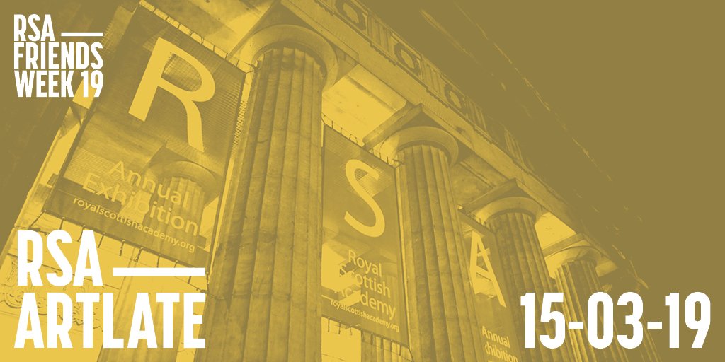 RoyalScotAcad's tweet photo. We pleased to present our first-ever RSA ArtLate, a chance to enjoy New Contemporaries after dark in the magnificent surroundings of the Royal Scottish Academy. 

For further information on the event and to purchase tickets please visit our website.
https://t.co/DWbVl7zjel https://t.co/qN9SzV1DYI