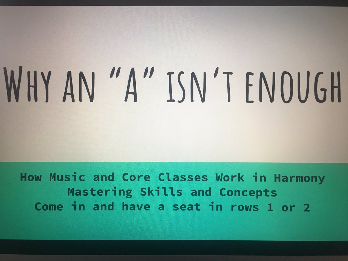 ProvoEDU's tweet photo. “Excellence is a habit” - @IWMSChoir, @missconklin, and Mrs. Hoelscher share strategies for building relationships, engaging students, and differentiating instruction to move ALL students toward mastery. Great presentation! #smsdPACK #allmeansall #ItAllStartsWithRelationships https://t.co/dEoxxeBUPu