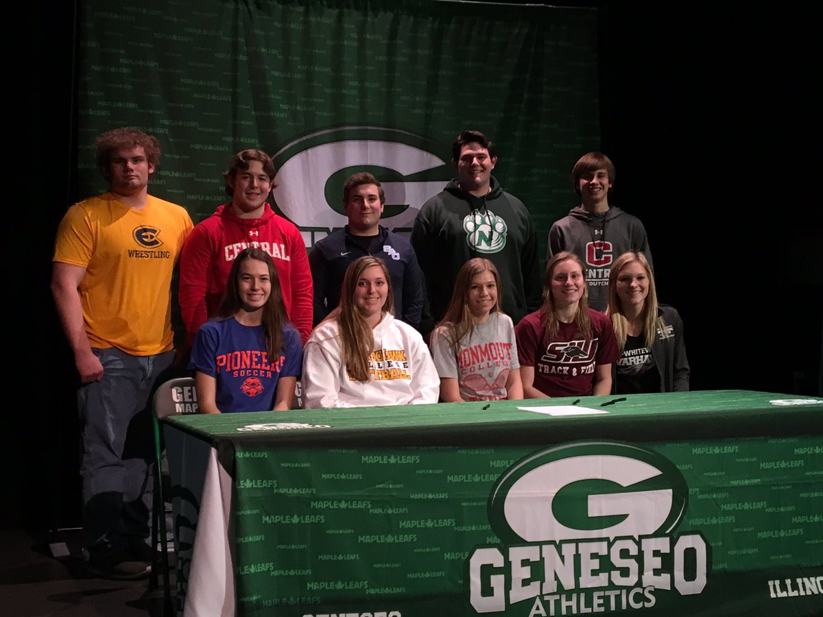 Congratulations to these student-athletes who signed their letters to continue their academic and athletic careers today! Way to #BeLeafs!