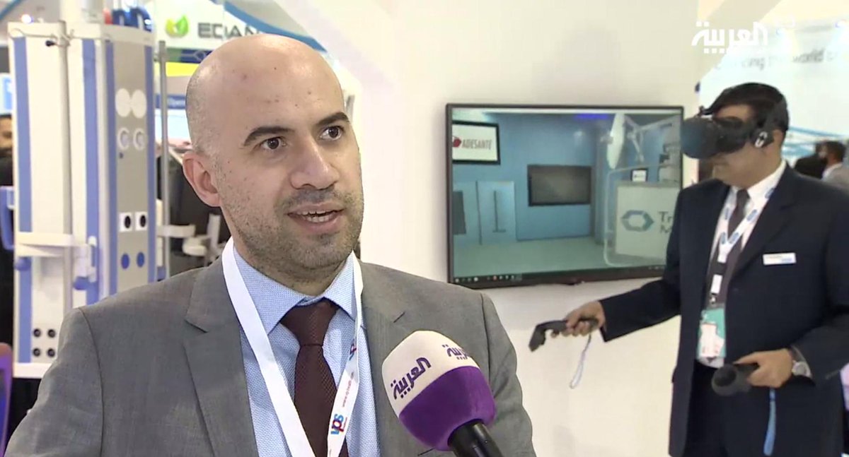 SurgeryVision's tweet image. vid.alarabiya.net/2019/01/31/013… 
Dr. Rafid Al-Mahfouz interviewed about virtual reality in health care by new channel Al Arabiya.