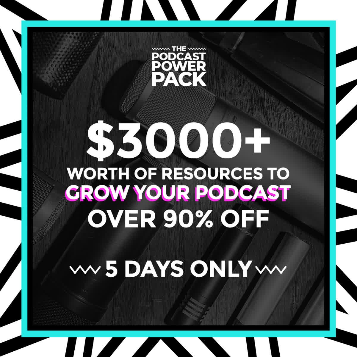 socialmedia4pod's tweet image. Could over $3000 worth of podcasting tools and resources help improve your show? What if you could get them for over 90% off? Check out the @podpowerpack to find out how to get your hands on this crazy deal! qoo.ly/vjcc6