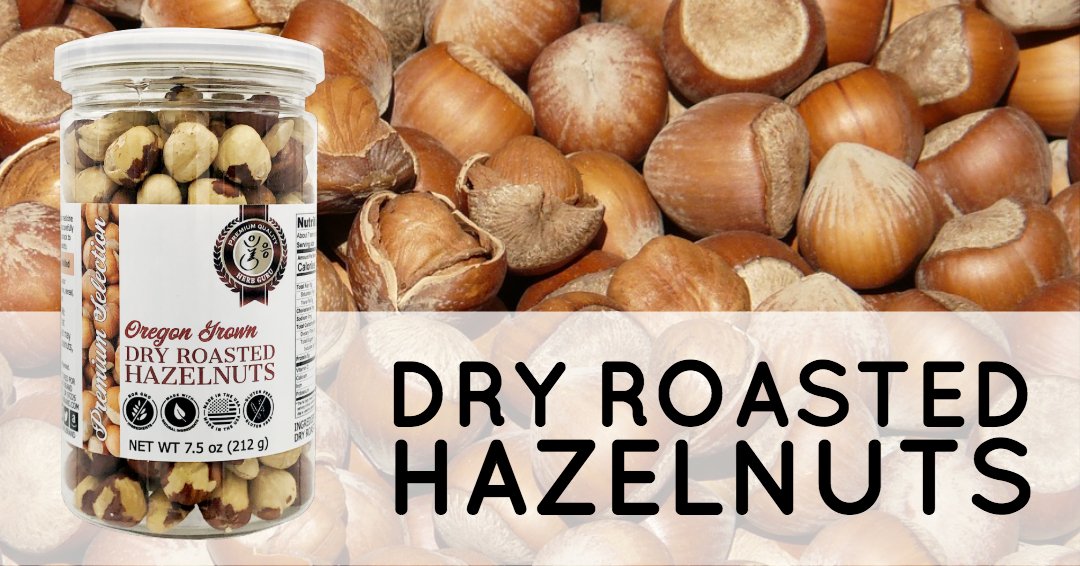 Our dry roasted hazelnuts contain #just #hazelnuts! They're #locally #grown in #Oregon and minimally processed with #nothingadded! They're the perfect snack for people on the go!