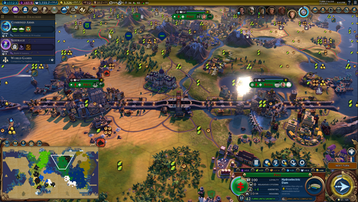 CivGame's tweet photo. This just may be the most beautiful thing we've ever seen. Great job on the massive canal, u/Anony_Person!

Image via https://t.co/zDYunLas6T https://t.co/06LR51Iwql