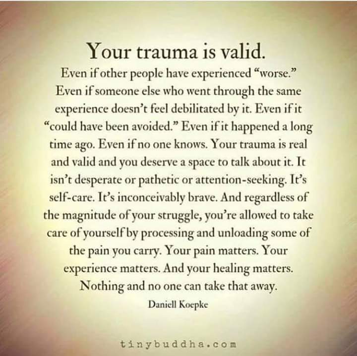 Your trauma is valid

#AdvocateForVictims