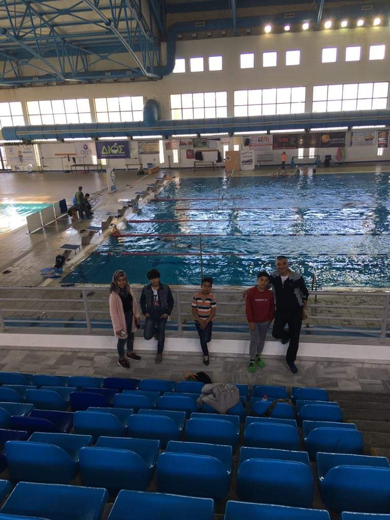 EviVasileiadou's tweet photo. #EviOnTheMove @GEMReport
The refugee students of highschool visired the stadium today and practiced spors. Nice experience for them https://t.co/7WA8tY0T9z