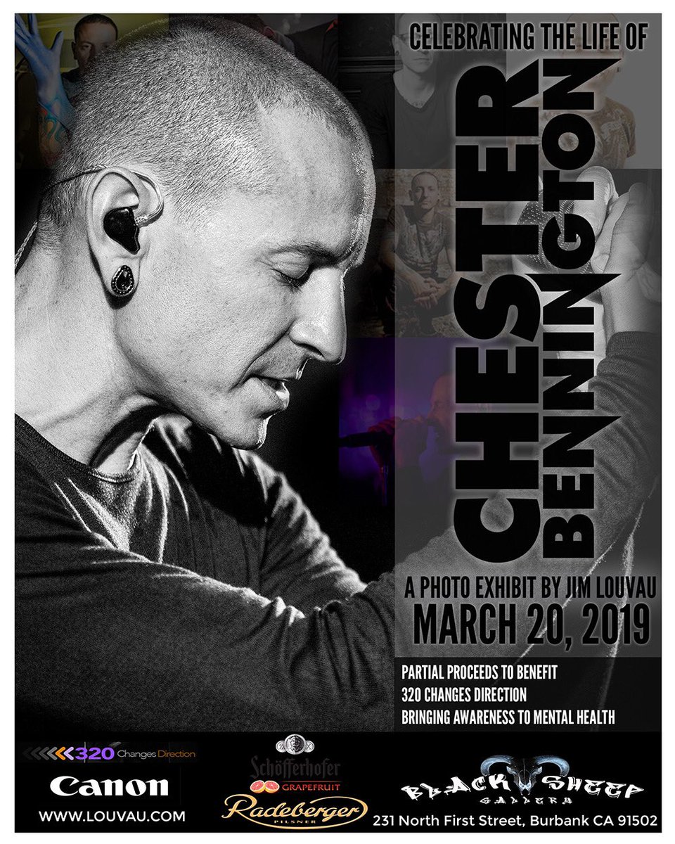 TalindaB's tweet image. This will be a beautiful and emotional display of Chester. @jimlouvau was a longtime friend and photographer of Chester and had shot some of the best photos of him to date. eventbrite.com/e/celebrating-…