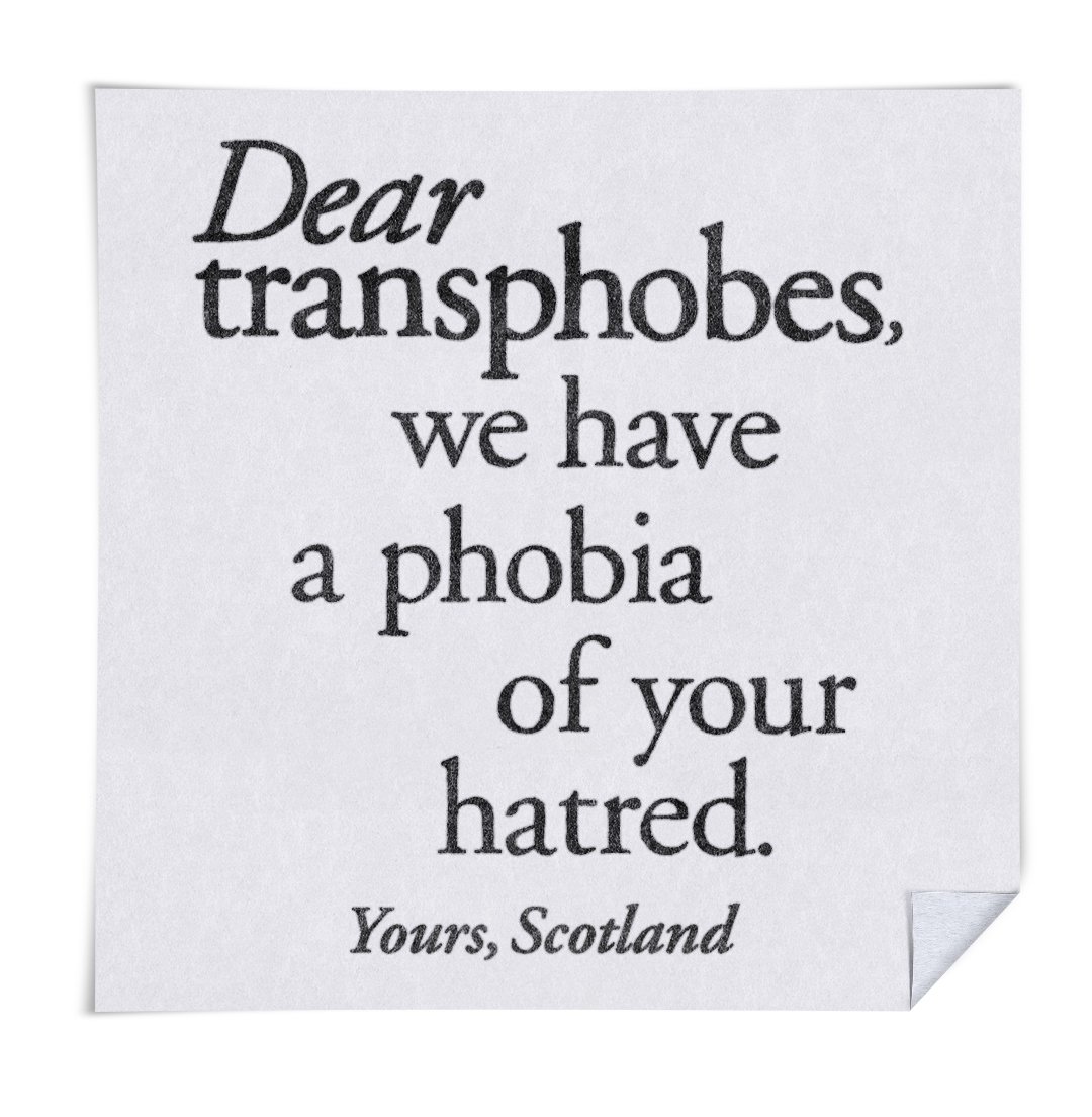 scotgov's tweet photo. "Being gay isn't a choice,
Being homophobic is"

Help us spread the message that hate is never welcome and together we can create a Scotland we can all be proud of 🏳️‍🌈

Read more of Life Gets Better Together by Jo Fitzpatrick at https://t.co/wfV2dFHOpo

#LGBTHM19 #loveislove https://t.co/zEqO0KxuQ1