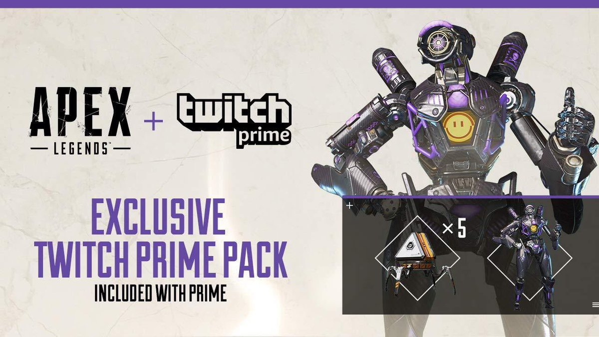 The2OC's tweet photo. Have #AmazonPrime? That means you get #TwitchPrime for free! Click the link below get free items each month. Right now, you can get exclusive content for EA’s Apex
#Amazon #Twitch #Loot #LootBox #DLC #Gaming #Gamer #Apex #EA #RespawnEntertainment 

https://t.co/gXtvUCZR5P https://t.co/NUiaHruji6