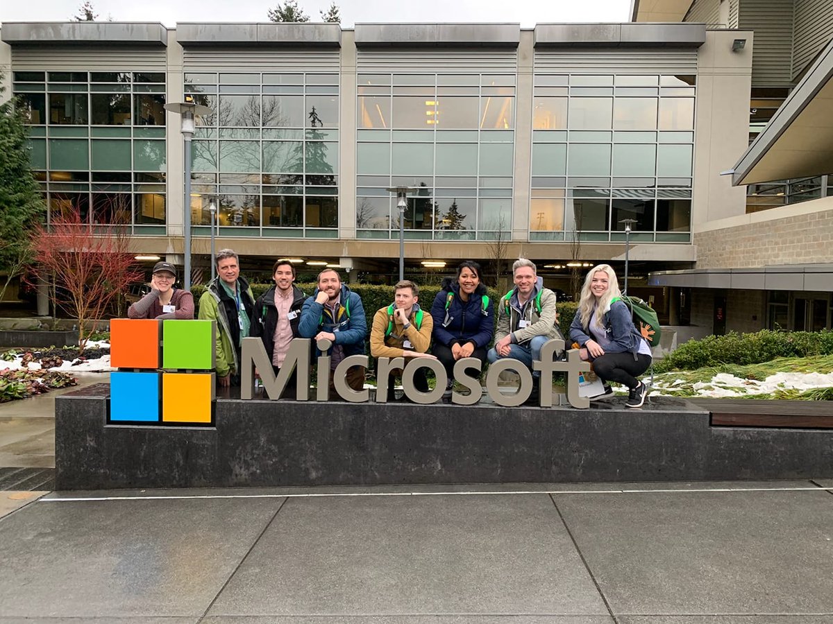 uvu_president's tweet photo. Great to see our @UVU UXpedition group learning about Hololens and virtual reality on the @Microsoft campus in Redmond, WA. #Wolverines are #learnitalls! #highered https://t.co/tkoRhEACfB