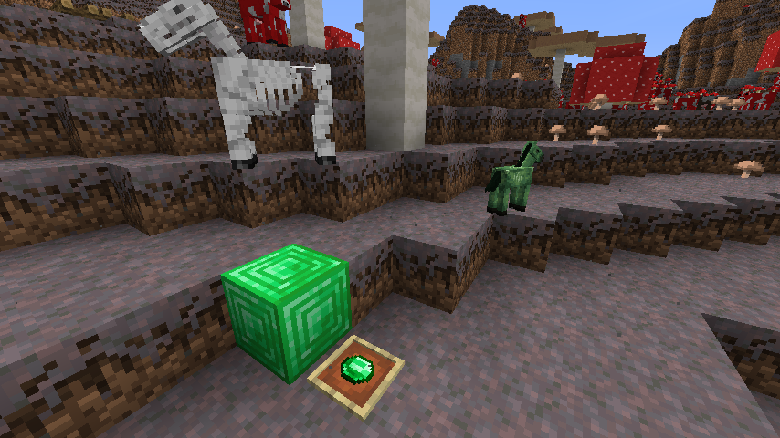 beta_mcpe1's tweet photo. Textures for Emeralds, Emerald Blocks, Zombie and Skeleton Horses, Grass Blocks and Snow Layered Blocks have also been updated! @JasperBoerstra is doing a fantastic job - I am loving them all! :D https://t.co/gUx4RrwxXu