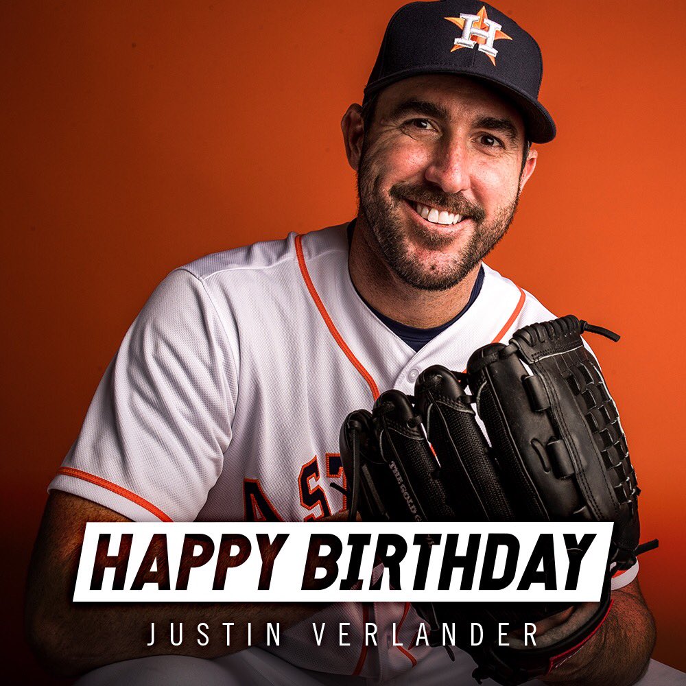 Happy birthday to #Astros pitcher, @JustinVerlander! 🐐