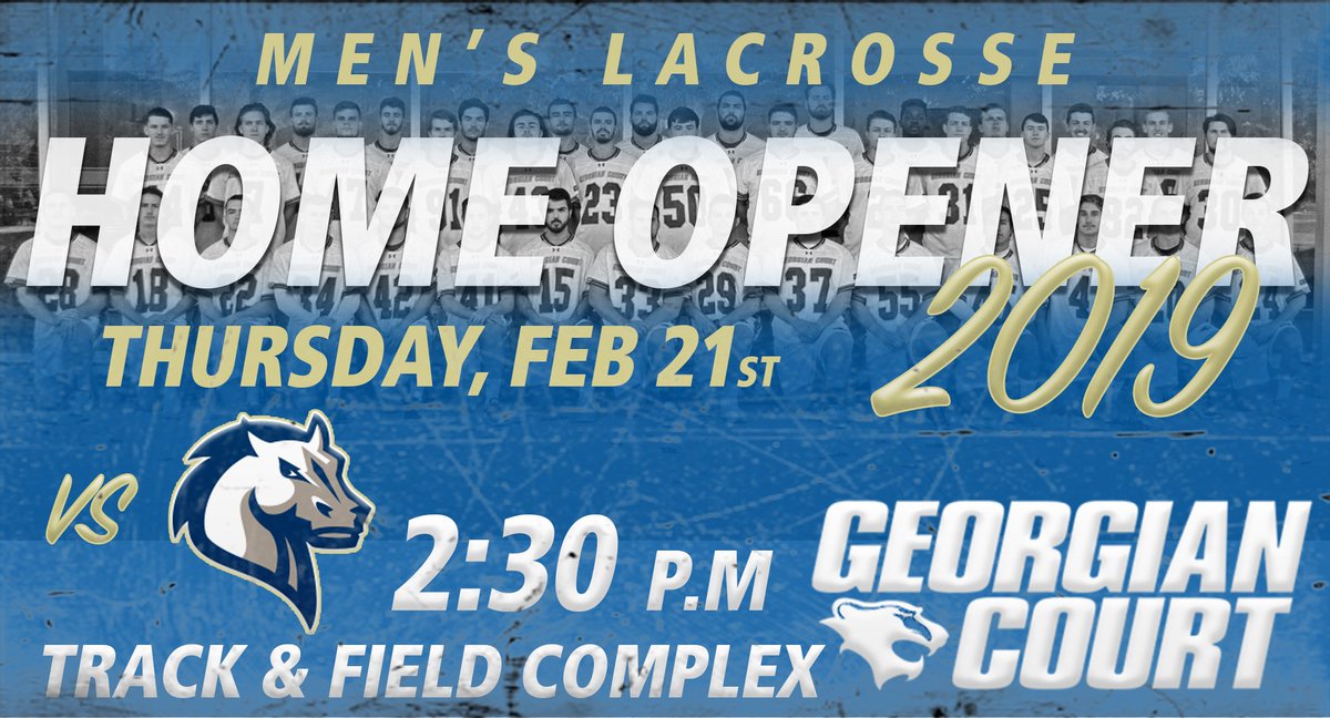 Georgian Court University Lions (@gculions) on Twitter photo A day later than planned, but <a href="/GeorgianCourtML/">GCU Men's Lacrosse</a> will open the home slate THURSDAY at 2:30 pm when the #Lions welcome #16 <a href="/MercyMavericks/">Mercy Mavericks</a> to campus! #GCUPride <a href="/Georgiancourt/">Georgian Court University</a> @AlumniGCU <a href="/WhereIsRoary1/">Roary Lions</a> <a href="/gcustudentlife/">Georgian Court Student Life</a> <a href="/CACC01/">Central Atlantic Collegiate Conference</a> <a href="/APPSportsDesk/">APPSportsDesk</a> <a href="/njdotcom/">njdotcom</a> <a href="/NCAADII/">NCAA Division II</a> <a href="/ECCSports/">East Coast Conference</a> A day later than planned, but <a href="/GeorgianCourtML/">GCU Men's Lacrosse</a> will open the home slate THURSDAY at 2:30 pm when the #Lions welcome #16 <a href="/MercyMavericks/">Mercy Mavericks</a> to campus! #GCUPride <a href="/Georgiancourt/">Georgian Court University</a> @AlumniGCU <a href="/WhereIsRoary1/">Roary Lions</a> <a href="/gcustudentlife/">Georgian Court Student Life</a> <a href="/CACC01/">Central Atlantic Collegiate Conference</a> <a href="/APPSportsDesk/">APPSportsDesk</a> <a href="/njdotcom/">njdotcom</a> <a href="/NCAADII/">NCAA Division II</a> <a href="/ECCSports/">East Coast Conference</a>
