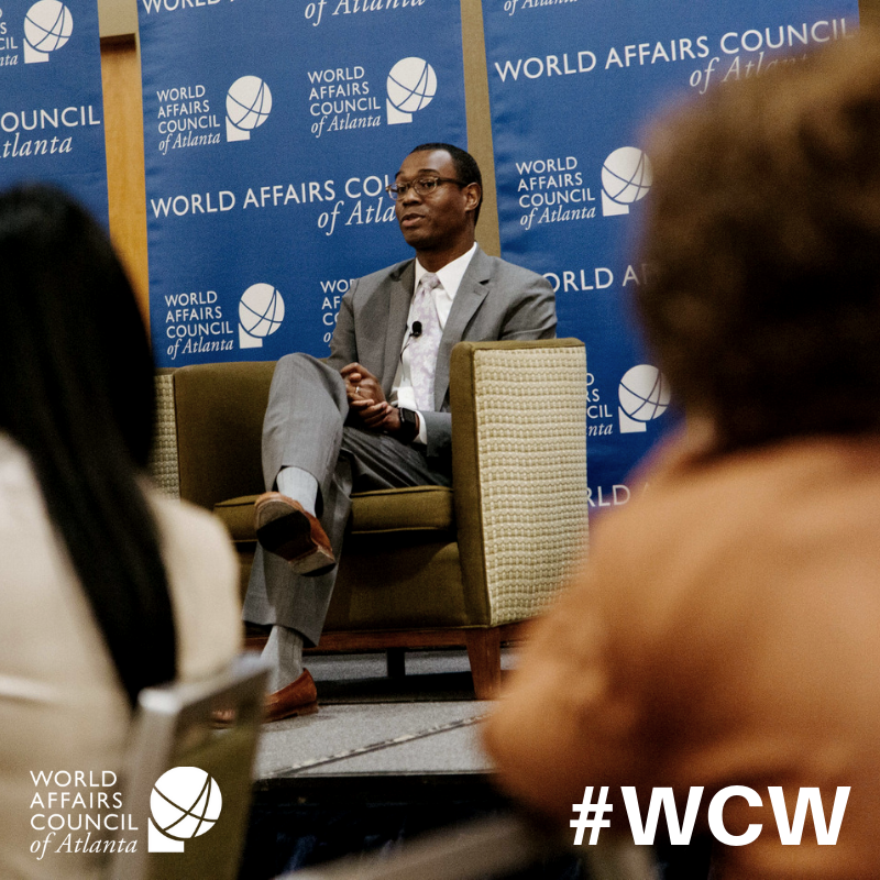 worldaffairsatl's tweet photo. #WCW goes to a #HeForShe advocate &amp; our first male speaker for #InternationalWomensDay, Anthony Hilliard, @MerrillLynch. 

#IWD2019 #ThinkEqual #BuildSmart #InnovateForChange presented by @BankofAmerica - committed to #diversity #inclusion  https://t.co/cTh4g0O9M7 https://t.co/JGSc7hWNQv